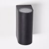 KOMOREN Outdoor Wall Light LED black, 2-light sources