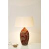 Holländer TOULOUSE table lamp brown, gold, red, 1-light source