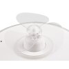Reality Nybro ceiling fan white, 1-light source, Remote control