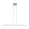 Steinhauer Turound Pendant Light LED silver, 4-light sources