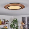 Salmi Ceiling Light LED Wood like finish, black, 1-light source