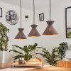 Pliche Pendant Light black, 3-light sources