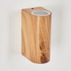 Skaabu Outdoor Wall Light brown, Wood like finish, 2-light sources