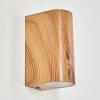 Skaabu Outdoor Wall Light brown, Wood like finish, 2-light sources