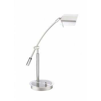 F.L.I. Table lamp LED chrome, matt nickel, 1-light source
