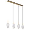Globo BARCLEY Pendant Light brass, 4-light sources