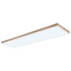 Globo DORO Ceiling Light LED Wood like finish, white, 1-light source, Remote control