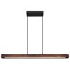 Globo TIBEON Pendant Light LED Dark wood, black, 1-light source