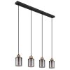 Globo REID Pendant Light black, 4-light sources