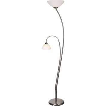 Steinhauer CAPRI floor lamp stainless steel, 2-light sources