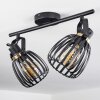 Pocho Ceiling Light brass, black, 2-light sources