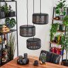 Fournie Pendant Light black, 3-light sources