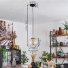 Koyoto Pendant Light glass 20 cm gold, black, 1-light source