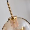 Koyoto Pendant Light glass 20 cm gold, black, 1-light source