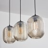 Crabinaille Pendant Light black, 3-light sources