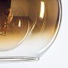 Koyoto Pendant Light glass 20 cm gold, black, 1-light source