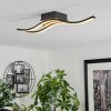 Letala Ceiling Light LED Wood like finish, 3-light sources