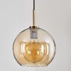 Koyoto Pendant Light glass 25 cm antique brass, 1-light source