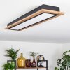 Salmi Ceiling Light LED Wood like finish, 1-light source