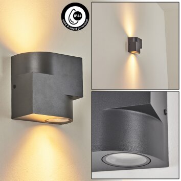 Lolog Outdoor Wall Light anthracite, 2-light sources