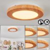 Siguna Ceiling Light LED Wood like finish, 1-light source