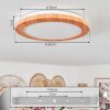 Siguna Ceiling Light LED Wood like finish, 1-light source