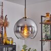 Koyoto Pendant Light glass 25 cm gold, black, 1-light source