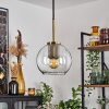 Koyoto Pendant Light glass 15 cm antique brass, 1-light source