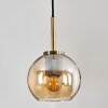 Koyoto Pendant Light glass 15 cm antique brass, 1-light source