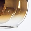 Koyoto Pendant Light glass 20 cm antique brass, 1-light source