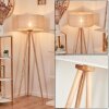 Saladillo Floor Lamp Light wood, white, 1-light source