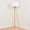 Saladillo Floor Lamp Light wood, white, 1-light source