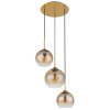 Globo JAMESSA Pendant Light brass, 3-light sources