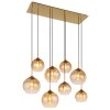 Globo JAMESSA Pendant Light brass, 8-light sources