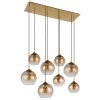 Globo JAMESSA Pendant Light brass, 8-light sources
