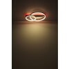 Globo AUGUSTO Ceiling Light LED gold, black, 2-light sources, Remote control, Colour changer