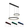 Globo AUGUSTO Pendant Light LED gold, black, 2-light sources, Remote control, Colour changer