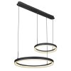Globo AUGUSTO Pendant Light LED gold, black, 2-light sources, Remote control, Colour changer