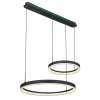 Globo AUGUSTO Pendant Light LED gold, black, 2-light sources, Remote control, Colour changer