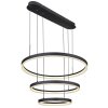 Globo AUGUSTO Pendant Light LED gold, black, 2-light sources, Remote control, Colour changer