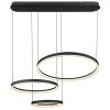 Globo AUGUSTO Pendant Light LED gold, black, 2-light sources, Remote control, Colour changer