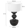 Steinhauer Lyons Table lamp black, 1-light source