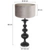 Steinhauer Lyons Table lamp black, 1-light source