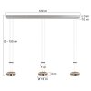 Steinhauer Piola Pendant Light LED brushed steel, 6-light sources
