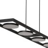 Steinhauer Soleil Pendant Light LED black, 4-light sources