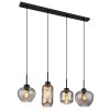 Globo MATT Pendant Light black, 4-light sources