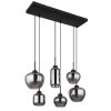 Globo MATT Pendant Light black, 6-light sources