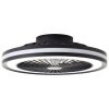 Brilliant Palmero ceiling fan black, 1-light source, Remote control, Colour changer