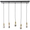 Brilliant Darcia Pendant Light black, 5-light sources