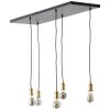 Brilliant Darcia Pendant Light black, 5-light sources